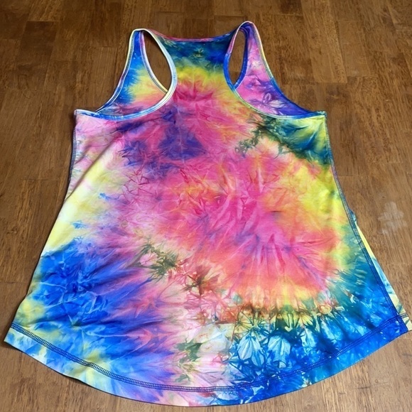 VOGO ATHLETICA TIE DYE TANK TOP MEDIUM YOGA RACER - Picture 2 of 6